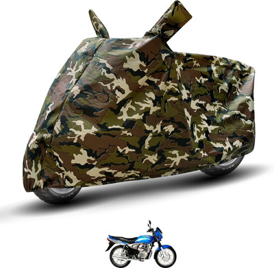 Auto Hub Waterproof Two Wheeler Cover for Bajaj(Wind 125, Brown)
