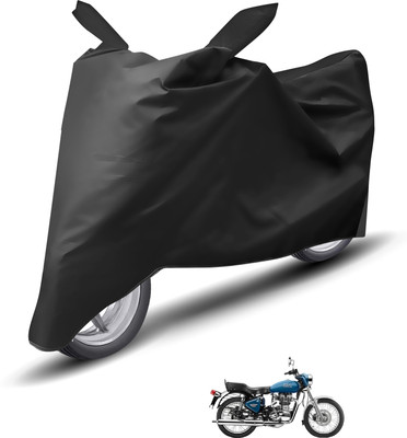 Caronix Waterproof Two Wheeler Cover for Royal Enfield(Electra, Black)