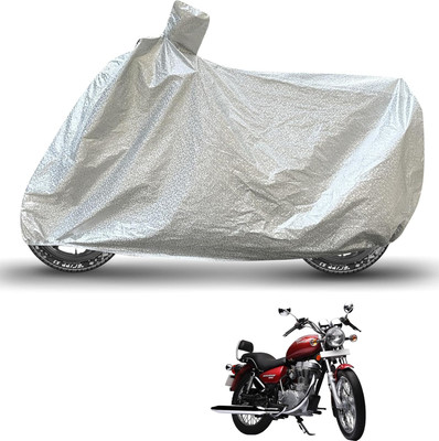 Caronix Waterproof Two Wheeler Cover for Royal Enfield(Thunderbird 500, Silver)