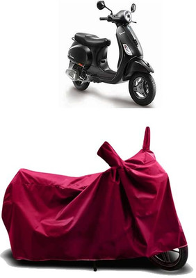 KEDIT Two Wheeler Cover for Vespa(Vespa, Maroon)