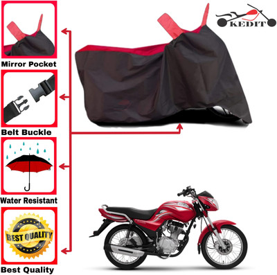 KEDIT Two Wheeler Cover for TVS(Centra, Red, Black)