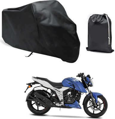 PAGORA Waterproof Two Wheeler Cover for TVS(Apache RTR 160 4V, Black)