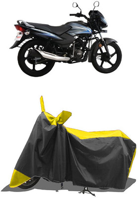 SUGASHRI Waterproof Two Wheeler Cover for TVS(Sport ES BS6, Yellow, Black)