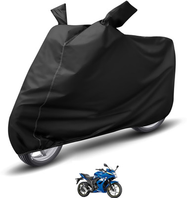 MOCKHE Waterproof Two Wheeler Cover for Suzuki(Gixxer SF, Black)