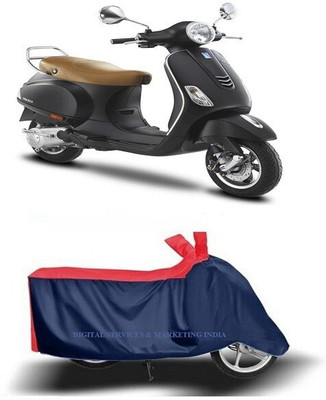 DeepShakshi AUTOMOTIVE Waterproof Two Wheeler Cover for Vespa(VXL BS6, Blue)