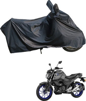 Motodreka Waterproof Two Wheeler Cover for Yamaha(FZ-S Fi Version 3.0 BS6, Black)
