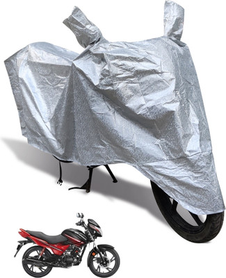 MOCKHE Waterproof Two Wheeler Cover for Hero(Glamour, Silver)