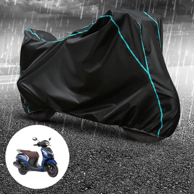 CODOKI Waterproof Two Wheeler Cover for Yamaha(Fascino, Black)
