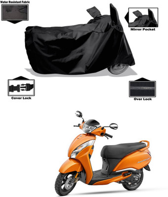CODOKI Waterproof Two Wheeler Cover for TVS(Jupiter 125, Black)