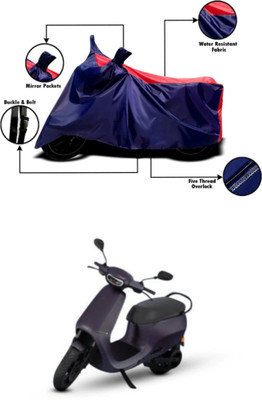 RAQTRO Two Wheeler Cover for Ola(Scooty, Red, Blue)
