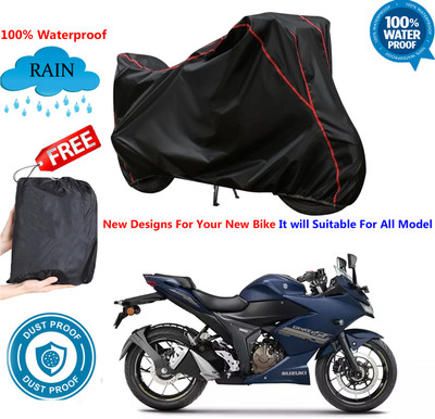 AUTOCAD Waterproof Two Wheeler Cover for Suzuki(Gixxer Special Edition, Black)