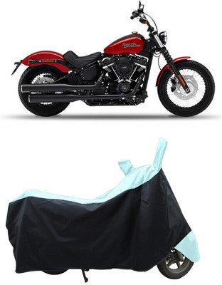 Coxtor Waterproof Two Wheeler Cover for Harley Davidson(Street Bob, White)