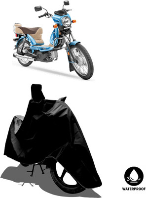 Amexride Waterproof Two Wheeler Cover for TVS(Heavy Duty BS6, Black)