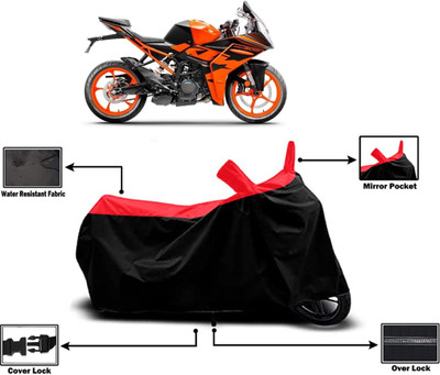Amexride Two Wheeler Cover for KTM(RC 200, Red)