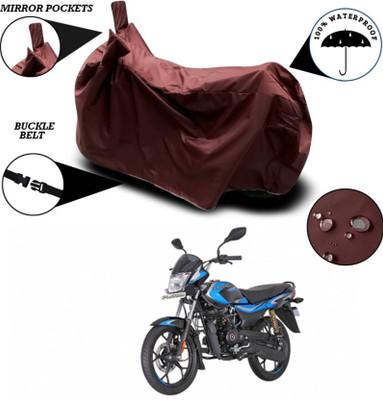AASHTIK MART Two Wheeler Cover for Bajaj(Platina 110 H-Gear, Maroon)