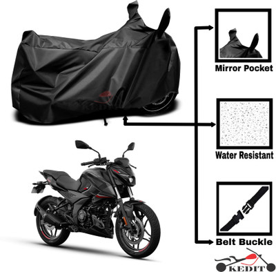 KEDIT Two Wheeler Cover for Bajaj(Pulsar 200 BS6, Black)