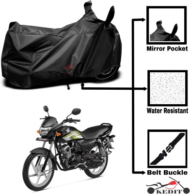 KEDIT Two Wheeler Cover for Honda(CD 110 Dream, Black)