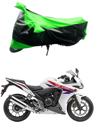MMSSTAR Waterproof Two Wheeler Cover for Honda(CBR500R, Green, Black)