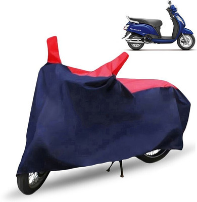 Mdstar Waterproof Two Wheeler Cover for Suzuki(Access SE, Red, Blue)