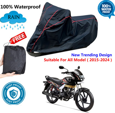 AutoGalaxy Waterproof Two Wheeler Cover for Mahindra(Centuro XT, Black, Red)
