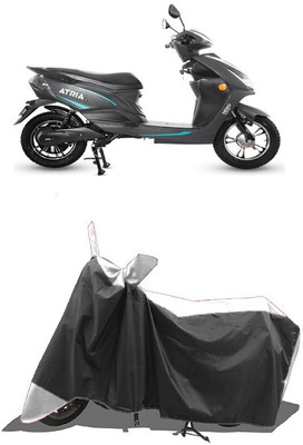 SUGASHRI Waterproof Two Wheeler Cover for Hero(Motocorp Electric Atria, White, Black)