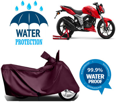 RTS COLLECTIONS Waterproof Two Wheeler Cover for TVS(Apache RTR 180, Maroon)