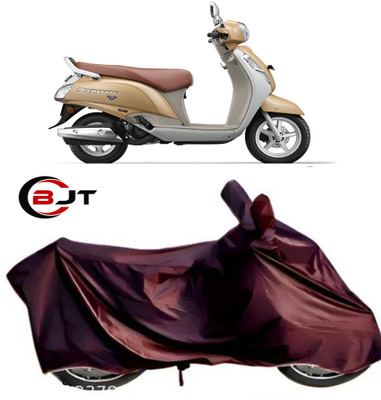 BHAGAT JI TRADER Two Wheeler Cover for Suzuki(Maroon)