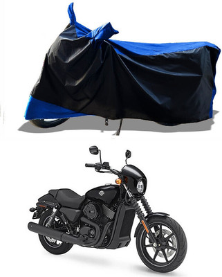 DeepShakshi AUTOMOTIVE Waterproof Two Wheeler Cover for Harley Davidson(Street 750, Blue)