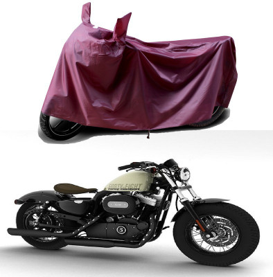 THE REAL ARV Waterproof Two Wheeler Cover for Harley Davidson(XL 1200, Maroon)