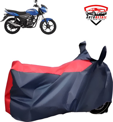 AutoRetail Waterproof Two Wheeler Cover for Bajaj(Discover 125 DTS-i, Red, Blue)