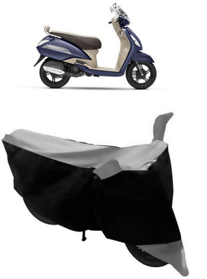 HEMSKAR Two Wheeler Cover for TVS(Jupiter 125, Black, Grey)