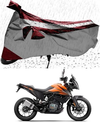 Ascension Two Wheeler Cover for KTM(390 Adventure, Maroon, Silver)