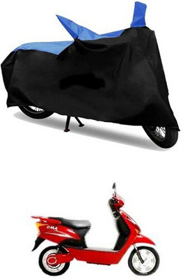 Mdstar Waterproof Two Wheeler Cover for Lohia(Blue, Black)