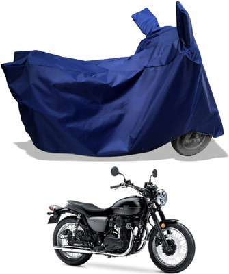 Amexride Two Wheeler Cover for Kawasaki(W800, Blue)
