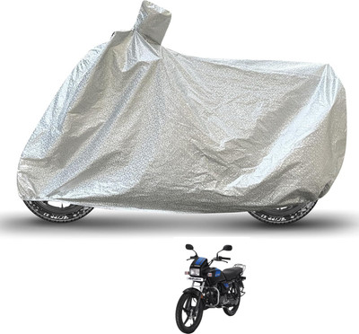 Caronix Waterproof Two Wheeler Cover for Hero(Splendor Plus, Silver)