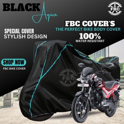 FBC Waterproof Two Wheeler Cover for TVS(Star City, Black)