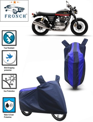 FRONCH Waterproof Two Wheeler Cover for Royal Enfield(Interceptor 650, Blue)