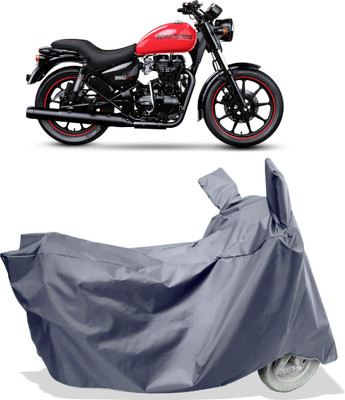Amexride Two Wheeler Cover for Royal Enfield(Thunderbird 350, Grey)