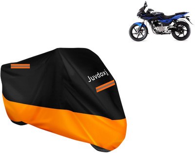 Juvdoxj Waterproof Two Wheeler Cover for Bajaj(Pulsar 220 BS6, Orange)