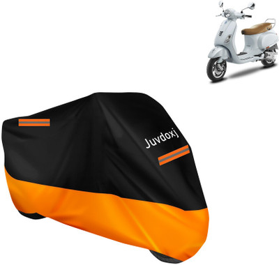 Juvdoxj Waterproof Two Wheeler Cover for Vespa(VXL 125 BS6, Orange)