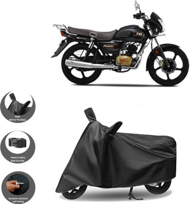 WMIZEXA Waterproof Two Wheeler Cover for TVS(Radeon, Black)