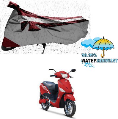 Ascension Two Wheeler Cover for Hero(Electric Optima Li, Silver, Maroon)