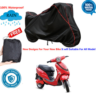 AUTOCAD Waterproof Two Wheeler Cover for Hero(Electric Photon BS6, Black)