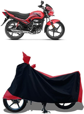 KEDIT Two Wheeler Cover for Hero(Passion Plus, Red)