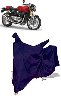Amexride Two Wheeler Cover for Triumph(Thruxton 1200 R, Blue)