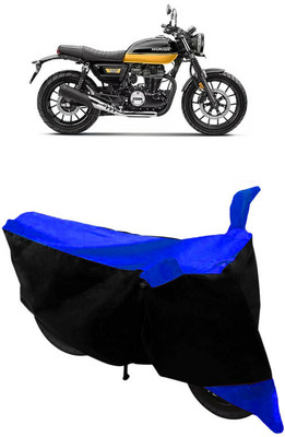 GANPRA Two Wheeler Cover for Honda(CB350RS, Black, Blue)