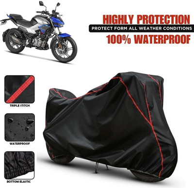 Shiv Kanha Waterproof Two Wheeler Cover for Hero(Xtreme, Black, Red)