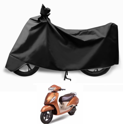 MOCKHE Two Wheeler Cover for TVS(Jupiter, Black)