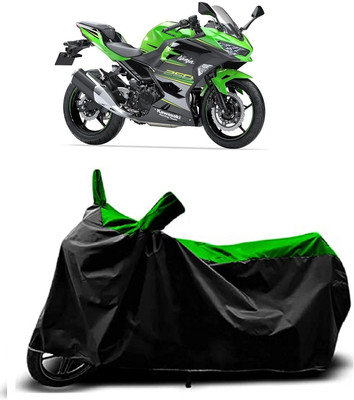 VESMEI Two Wheeler Cover for Kawasaki(Ninja 400, Green)