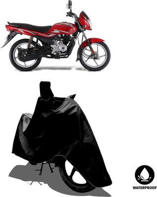 Amexride Waterproof Two Wheeler Cover for Bajaj(Platina 100 BS6, Black)